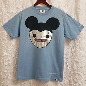 Men's Kid Robot Blue Short Sleeve Shirt